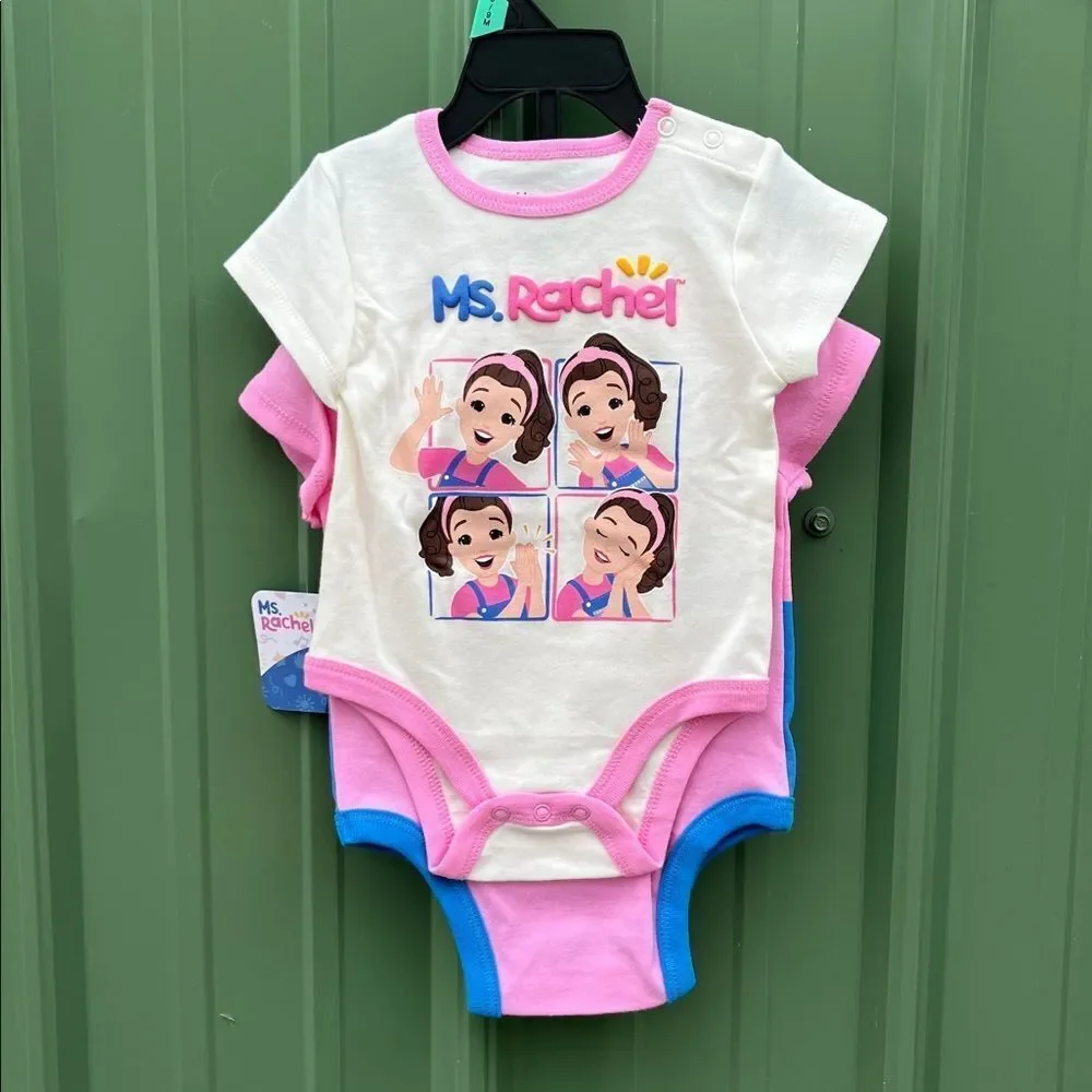Baby Bodysuit Romper Sun Hat 6-Piece Set Size 6-9M
